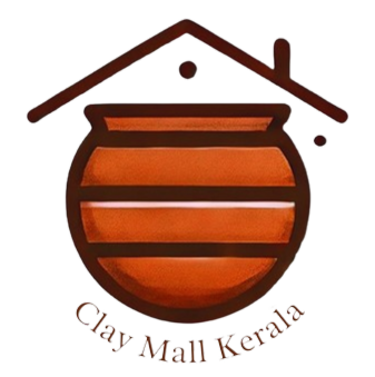 Clay Mall Kerala Clay/Mud/Earthen Made Kadai/Cheenachatti for Traditional Cooking (Red)