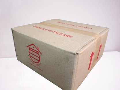 Clay Mall Kerala 3L Red Clay Cooking Pot | Traditional Earthen Handi/Kadai/Mitti Handi | Natural Clay Matka for Curry, Curd Setting & Churning | 3 Liter